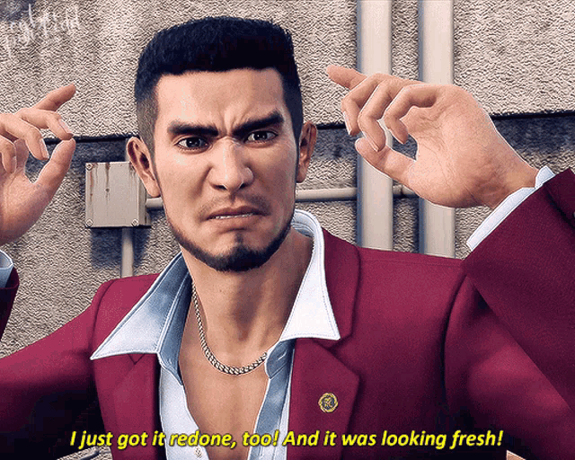 Yakuza Like A Dragon Looking Fresh GIF