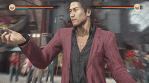Yakuza Shun Akiyama Pointing GIF