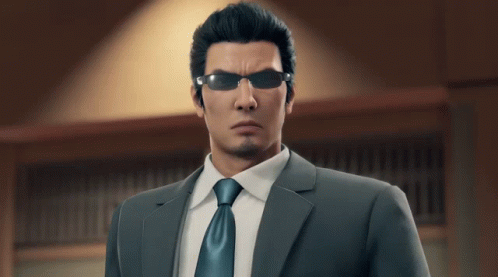 Yakuza Takes Off Shades Angry Look GIF