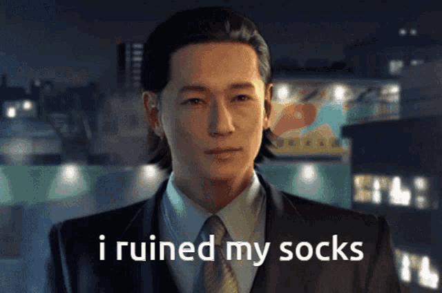 Yakuza Tetsu Tachibana Ruined My Socks GIF
