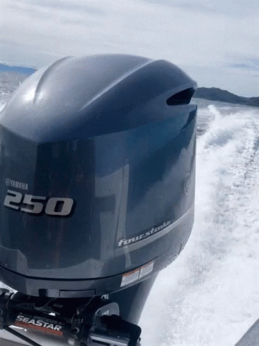 Yamaha 250 Four Stroke Outboard Motor on Boat