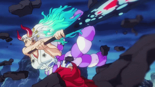 Yamato Swings Weapon GIF