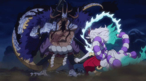 Yamato Versus Kaido Scene GIF