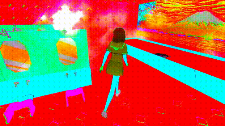 Yandere Simulator Anime Girl Escape Maze GIF