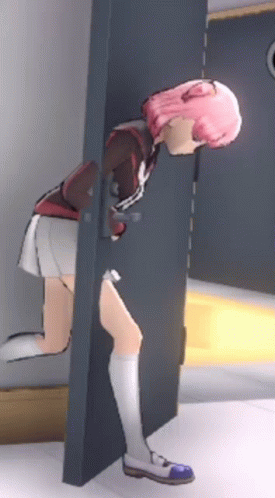 Yandere Simulator Anime Walking Stuck GIF