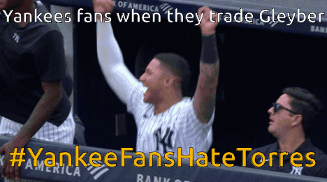Yankees Fans When They Trade Cleyber #Yankeefanshate Torres GIF