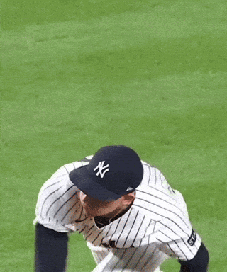 Yankees Pitcher About To Throw Baseball