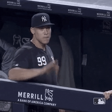 Yankees Sweep Aaron Judge Pointing GIF
