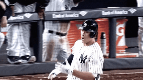 Yankees Sweep Aaron Judge Running GIF