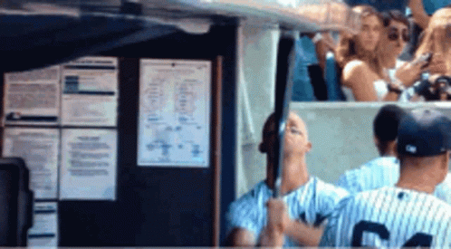 Yankees Sweep Brett Gardner Bat Hitting GIF