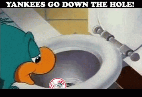 Yankees Sweep Down The Hole Meme GIF