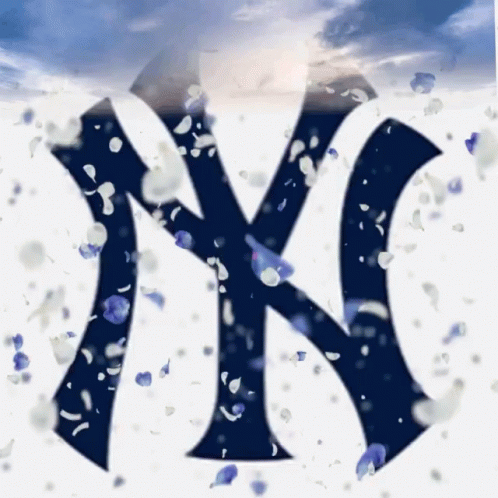 Yankees Sweep Team Logo Confetti GIF