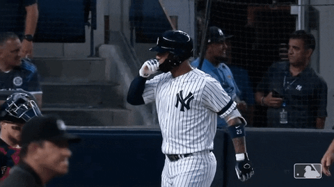 Yankees Sweep Thankful Gleyber Torres Flying Kiss GIF