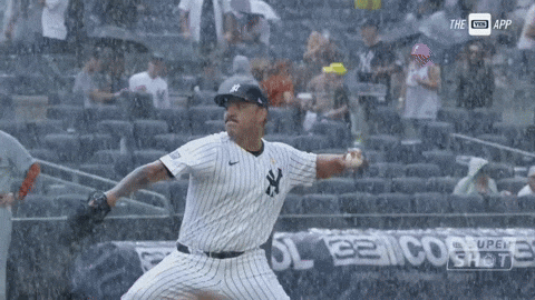 Yankees Throwing Pouring Rain GIF