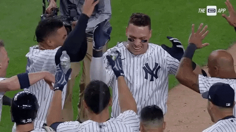 Yankees Win By Aaron Judge GIF