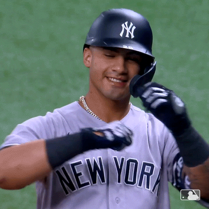 Yankees Win Happy Gleyber Torres GIF