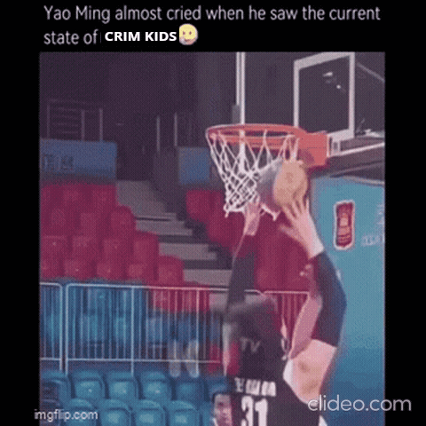 Yao Ming Almost Cried When He Saw The Current State Of Crimkids GIF