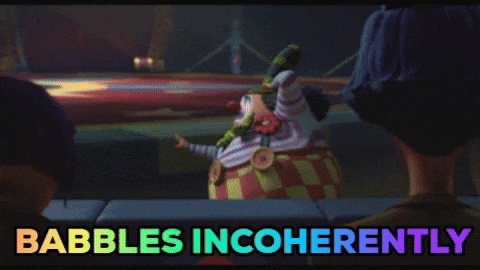 Yap Big Clown Babbles Incoherently GIF