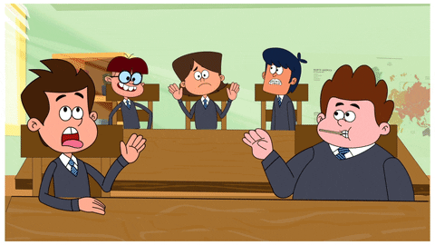 Yapping Cartoon Crowd Talking Golmaal Junior GIF