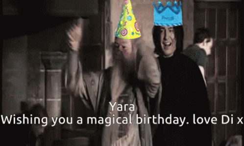 Yara Wishing You A Magical Birthday Love Dix Is Shown GIF