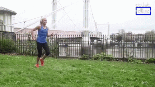 Yard Work Out Slipping GIF