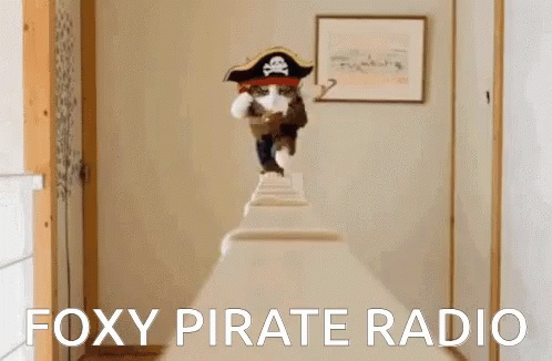 Yarp Walking Pirate Cat GIF