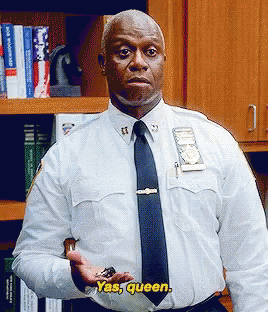 Yas Queen Andre Braugher Brooklyn Nine Nine GIF