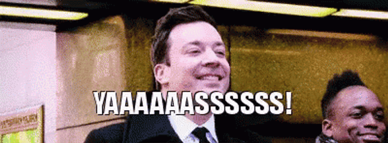 Yas Ecstatic Jimmy Fallon GIF