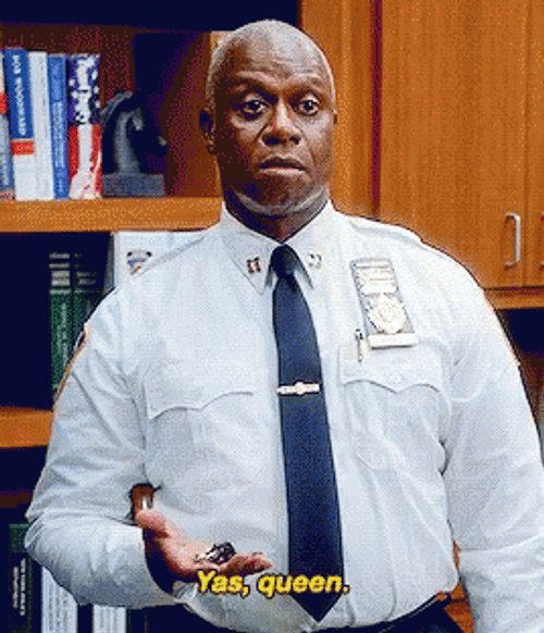 Yas Queen Andre Braugher Brooklyn Nine Nine GIF