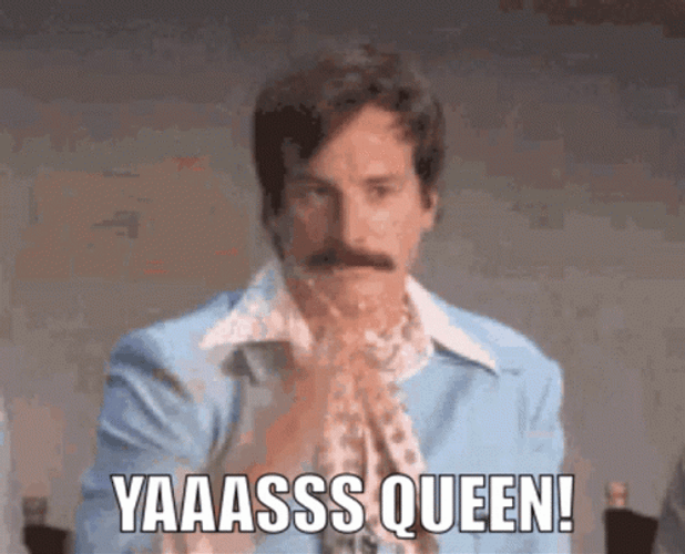 Yas Queen Funny Confetti Guy GIF