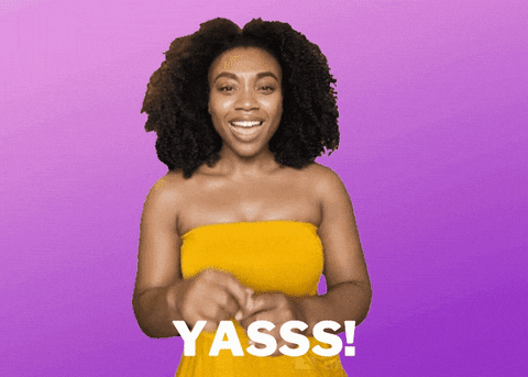 Yass Destiny Afro Girl GIF