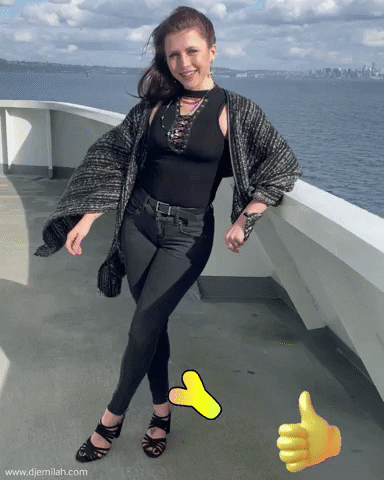 Yass Dreamy Girl On Boat GIF