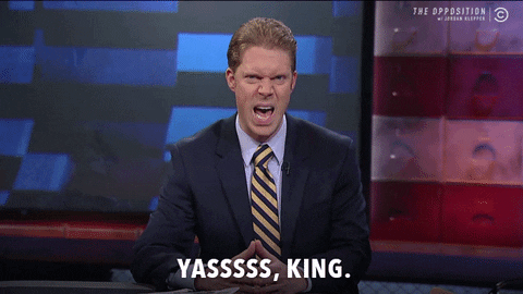 Yass King Jordan Klepper GIF