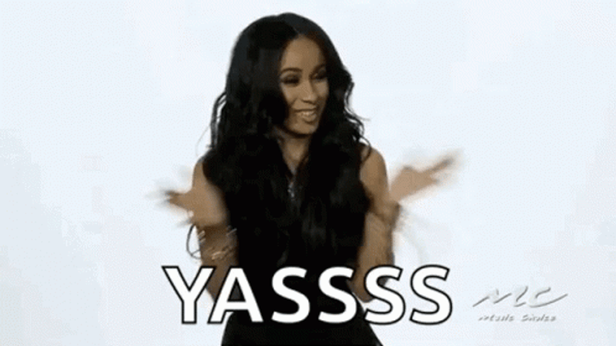 Yasss Cardi B Cheeky Dance GIF
