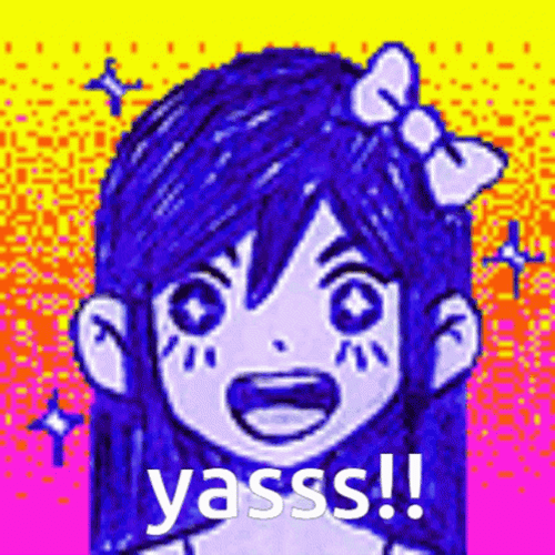 Yasss Happy Omori Girl Anime Meme GIF