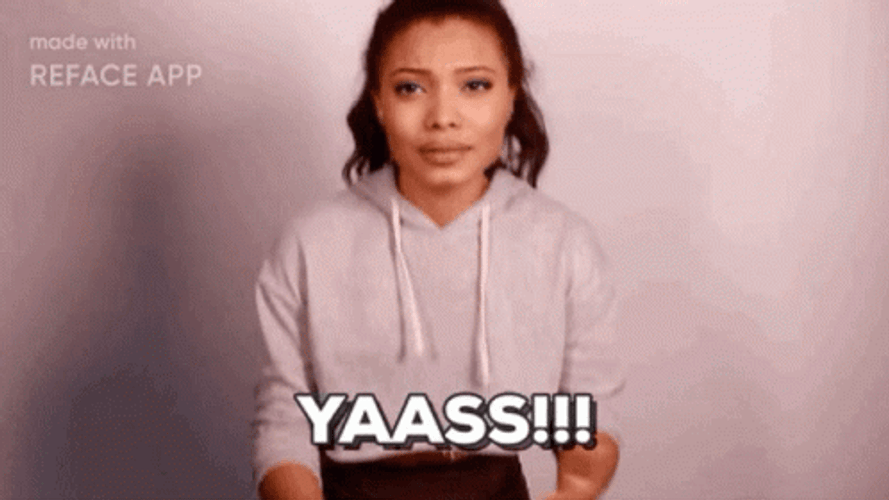 Yasss Reface App Mock Clapping GIF