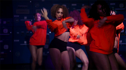Yassss Dance Group In Orange GIF