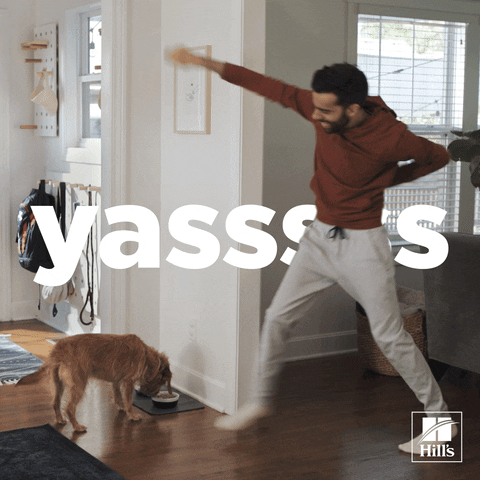 Yassss Guy Dancing In The Living Room GIF
