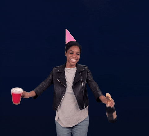Yassss Party Girl Bottle In Hand GIF