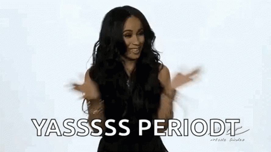 Yassss Periodt Cardi B Dance GIF
