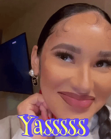 Yasssss Big Grin Close Up Shot GIF