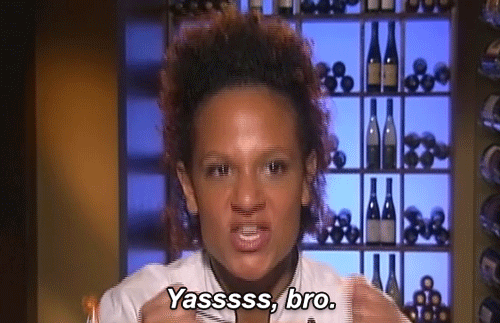 Yasssss Bro Cheering Chef Hell's Kitchen GIF