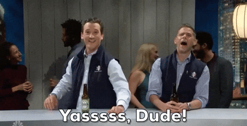 Yasssss Dude Mikey Day Snl GIF