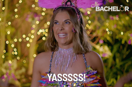 Yasssss Giggly Pretty Bachelor Participant GIF
