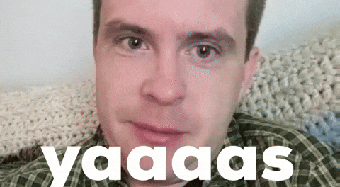 Yasssss Guy Surprised Reaction GIF