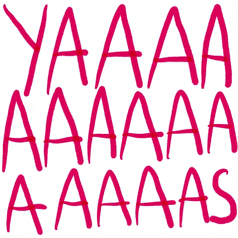 Yasssss Moving Graphic Arts Design GIF