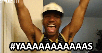 Yasssss Thrilled Black Queer GIF