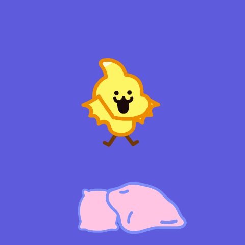 Yawning Cartoon Chick Night Night GIF