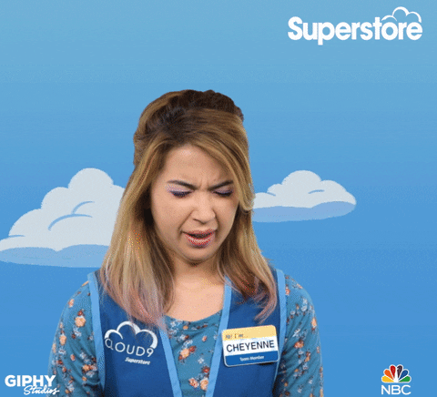 Yawning Nichole Bloom In Superstore GIF