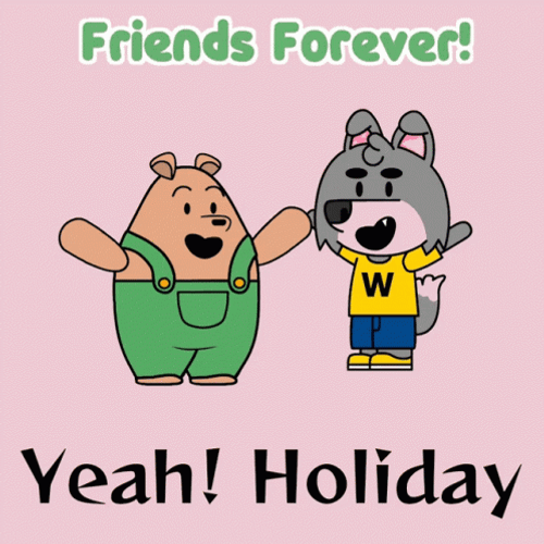 Yeah Holiday Friends Time GIF